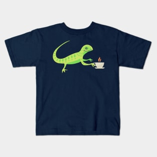 Lizard Print T-Shirt | Lizard Owner Gift | Animal Lover T-Shirt | Graphic Gecko Shirt | Wildlife Print Shirt | I Love Lizards Kids T-Shirt